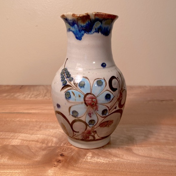 Vintage Signed Ken Edwards Mexican Tonala Pottery Vase - Picture 2 of 5